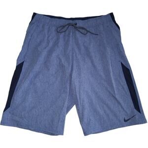 NWT 9" Nike Contend Volley Stretch Swim Shorts Size LT Blue Beachwear Swimwear